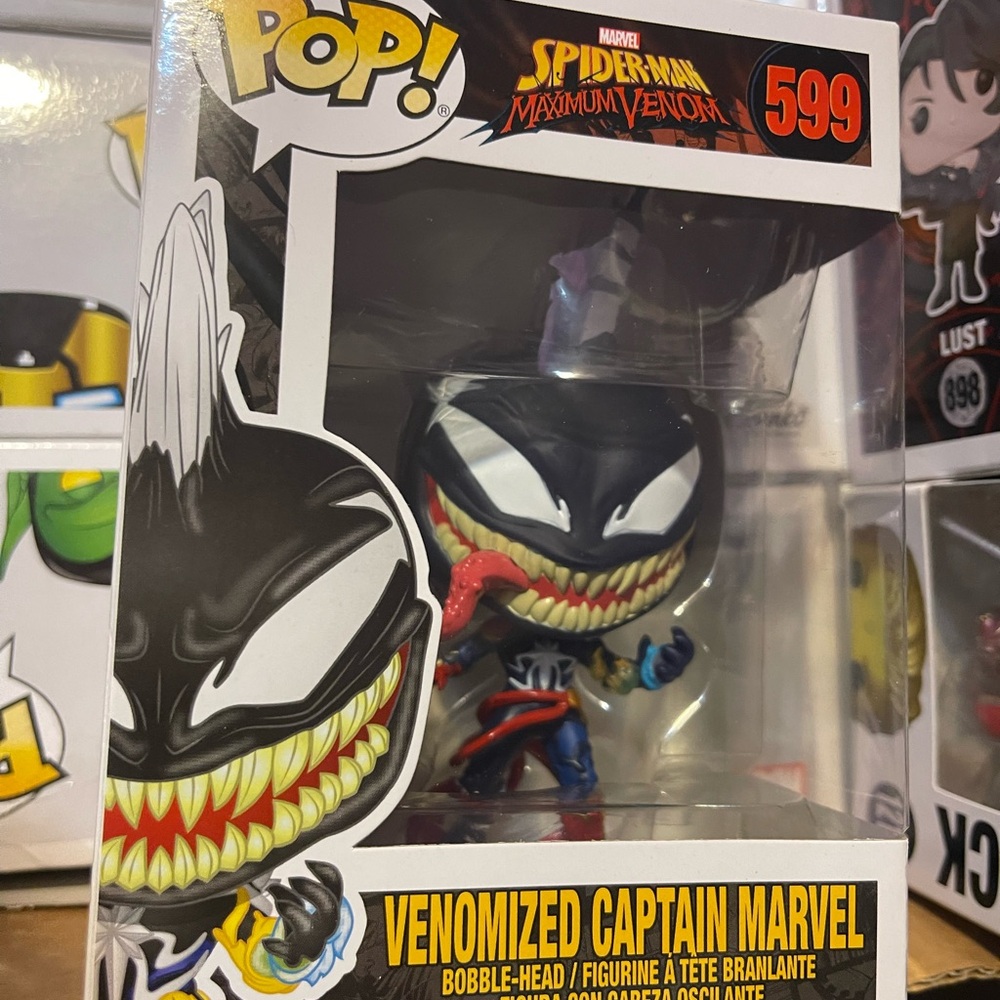 Venomized Captain Marvel Funko Pop Figure